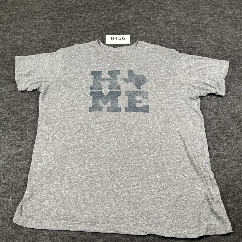 State of Mine Home Texas T-Shirt Mens XL Heather Gray Graphic Cotton Outdoor